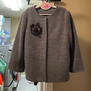 Grey Wool Coat Jacket